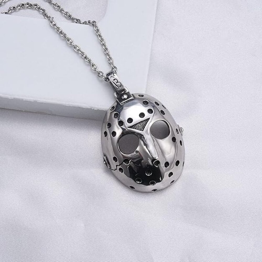 Horror Movies Jason Mask Stainless Steel  Necklace Friday the 13th